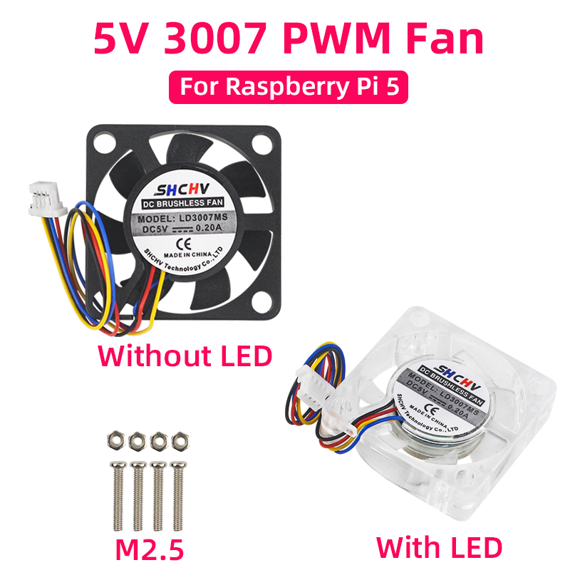 Raspberry Pi Water Cooling Kit - 5V 3007 พัดลมความเร็ว PWM ปรับหม้อน้ําระบายความร้อน CPU