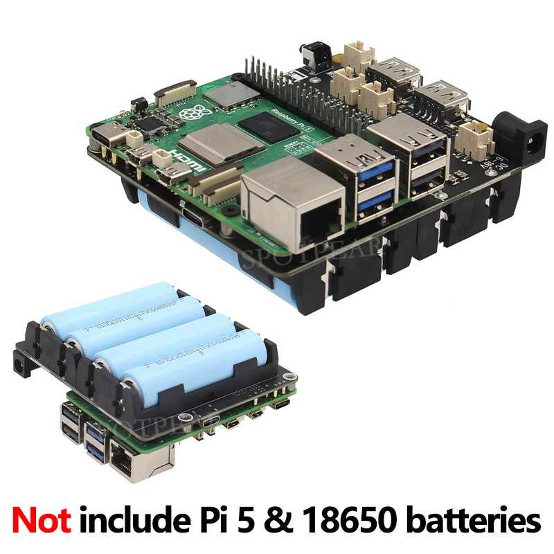 Raspberry Pi Uninterrupted Power Supply Ups 18650 - X1202 บอร์ดขยายการจัดการพลังงาน UPS สำหรับ Raspberry Pi
