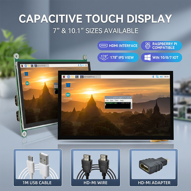 หน้าจอสัมผัส IPS HDMI ขนาด 7 1 - Raspberry Pi 10.1 Inch Capacitive Touch Screen Ips บทวิจารณ์และราคา