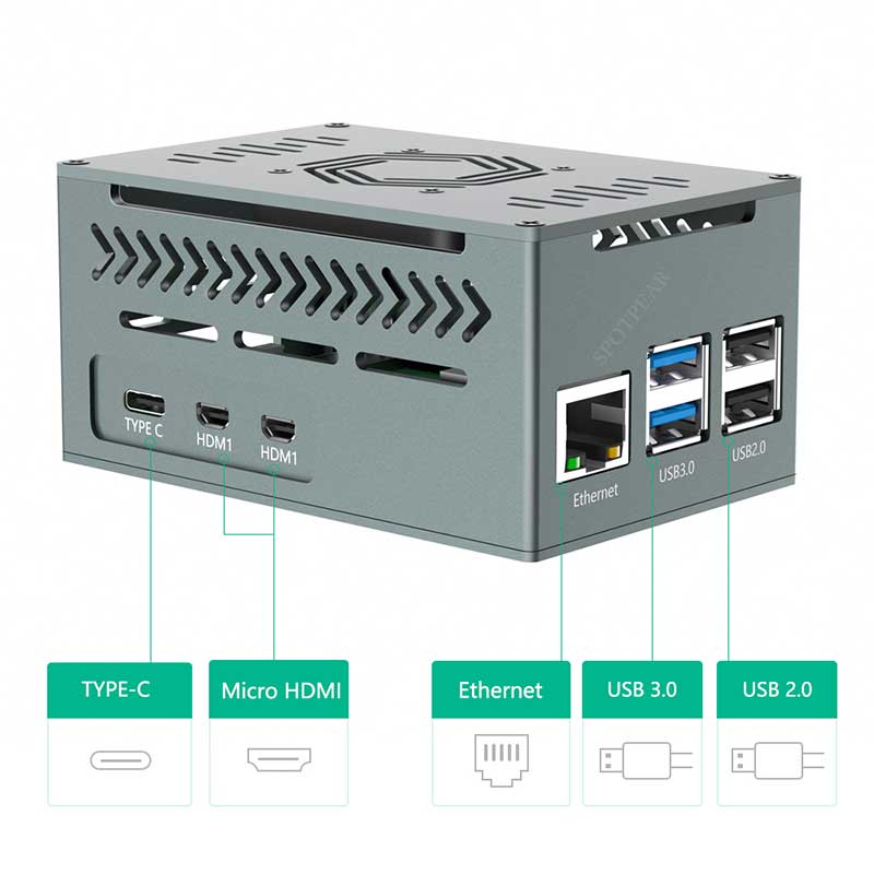 Raspberry Pi 5 อลูมิเนียมโลหะพ - Argon One V3 M.2 Nvme Case บทวิจารณ์และราคา