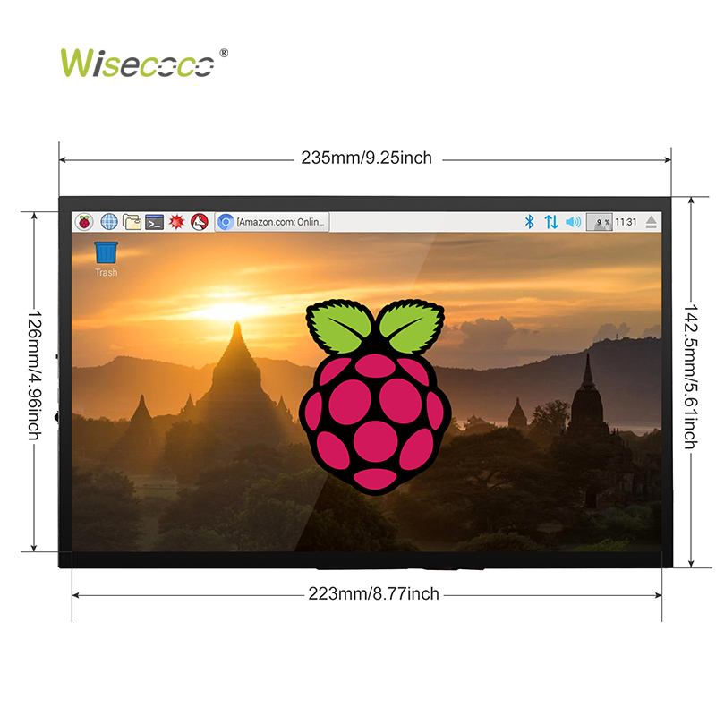 ไวส์โคโค 10.1 นิ้ว IPS LCD ออน - Raspberry Pi 10.1 Inch Capacitive Touch Screen Ips บทวิจารณ์และราคา